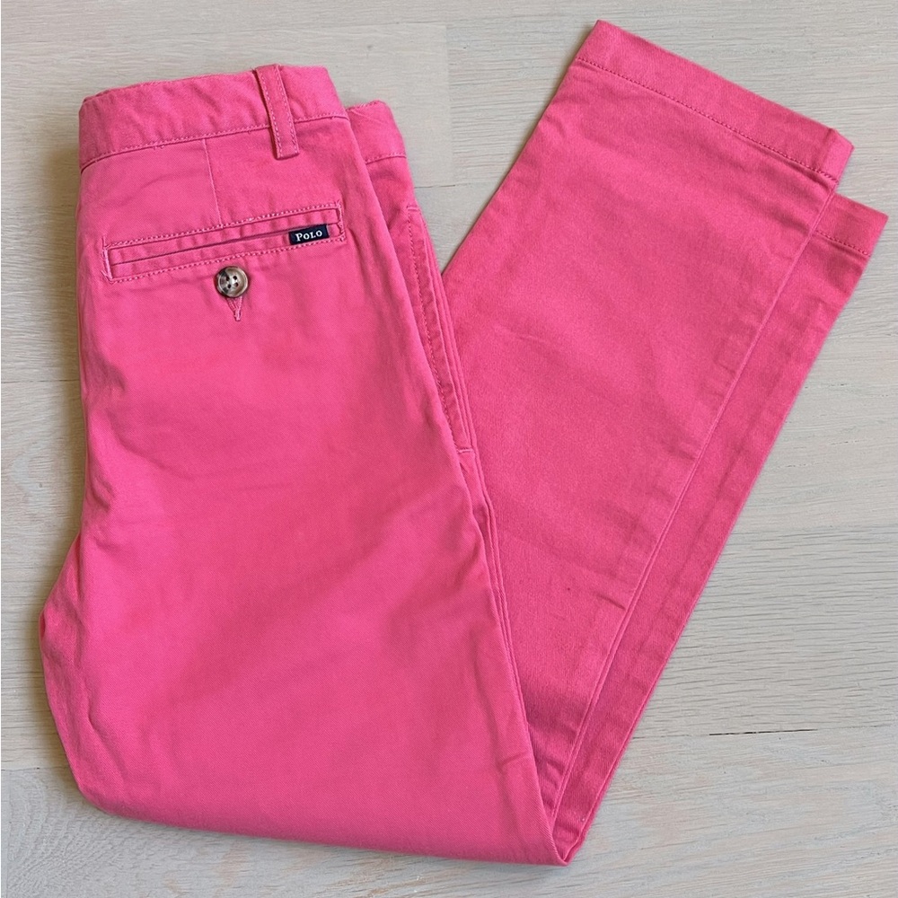 New without tags Polo Ralph Lauren Boys Pink Chino Pants size 5
